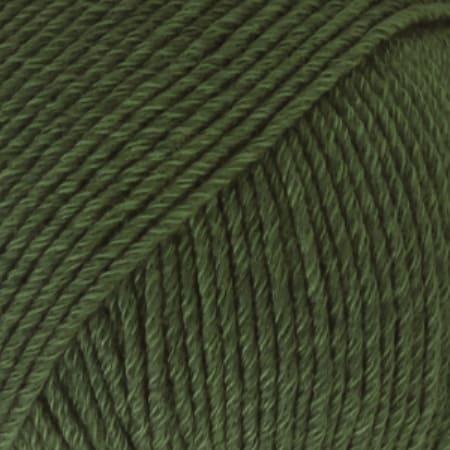 drops cotton merino garn 22 mørk grøn