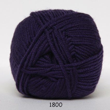 hjertegarn extrafine merino 150 garn 1800 mørke lilla