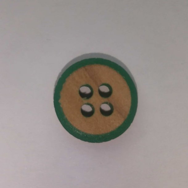 Træknap med farvet kant -  12,5 mm