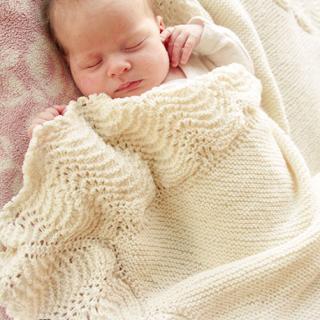 Strikket Babytæppe  