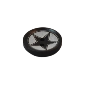 Stjerneknap 20 mm.