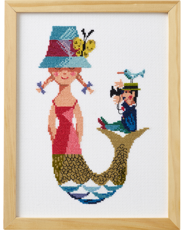Billede af Broderi Kit - Havfruen, Ib Antoni