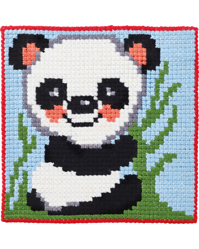 Billede af Broderi Kit - Børnestramaj Panda