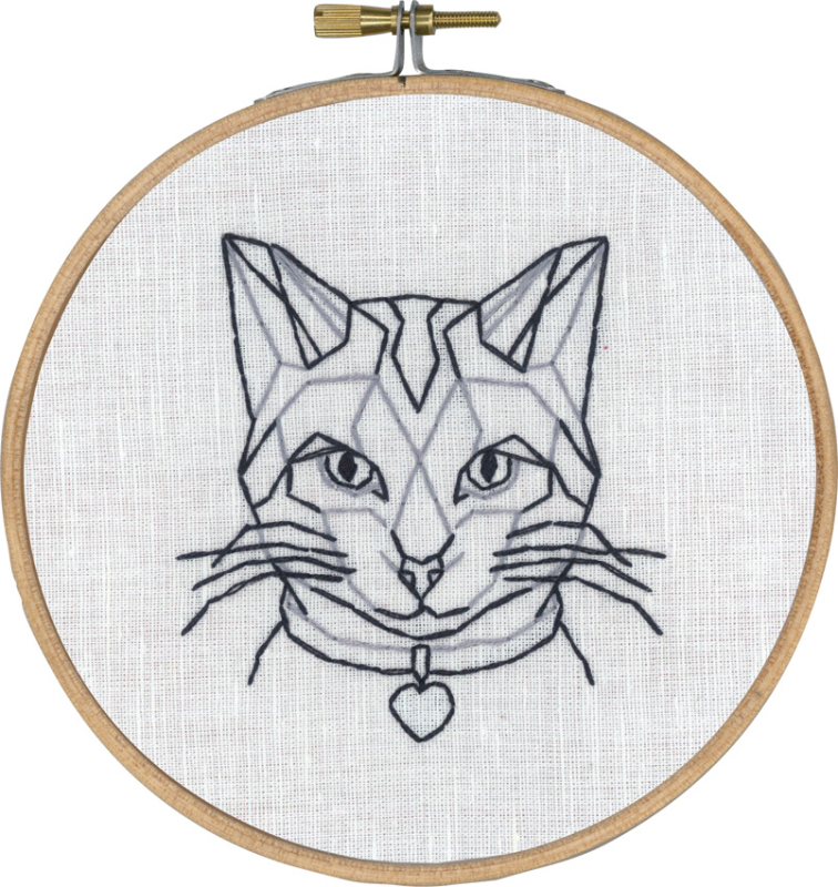 Broderi Kit – Kat i streg