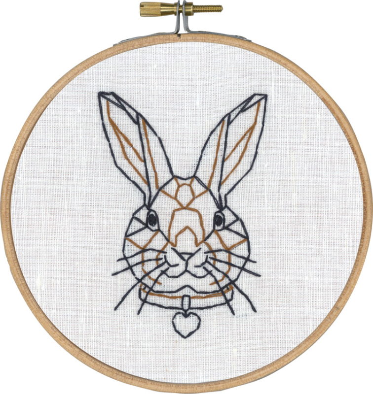 Broderi Kit – Kanin i streg
