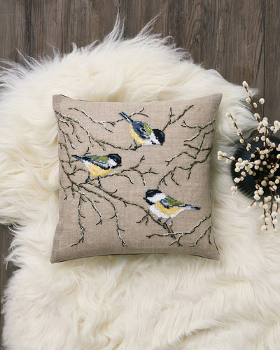 Broderi Kit Musvitter