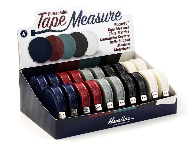 Rullemålebånd 150 cm - 1 stk. i assorteret farve