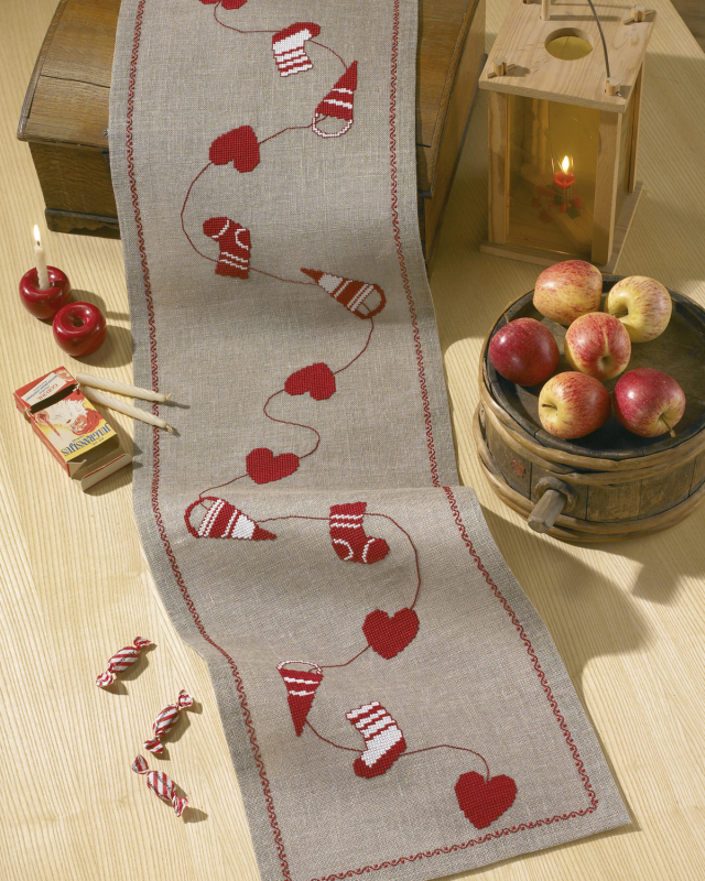 Broderi Kit - Juleløber på natur