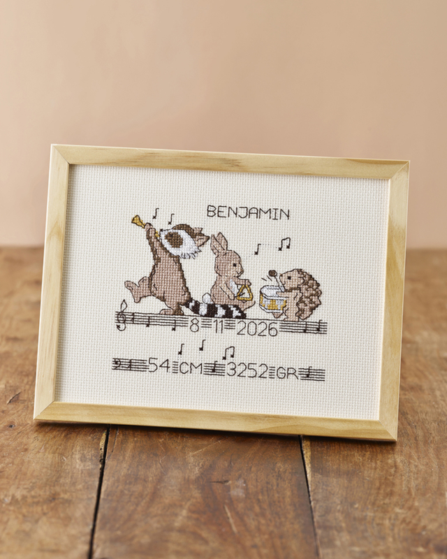 Broderi kit - Musikdyr