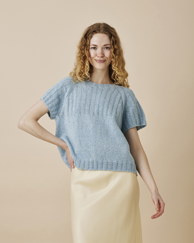 Oversize T-shirt med struktur (PDF 25 KR)