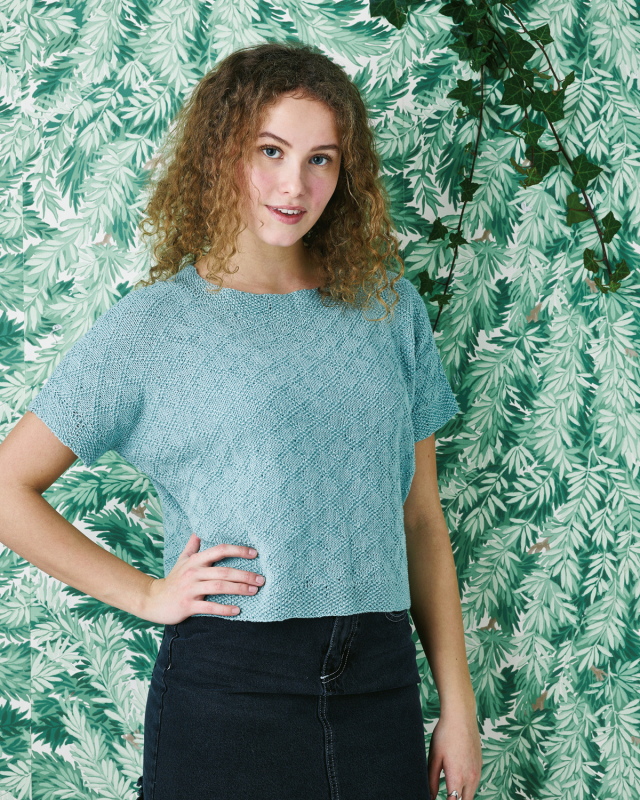 BLUSE MED DIAGONAL-TERN (PDF 25KR)